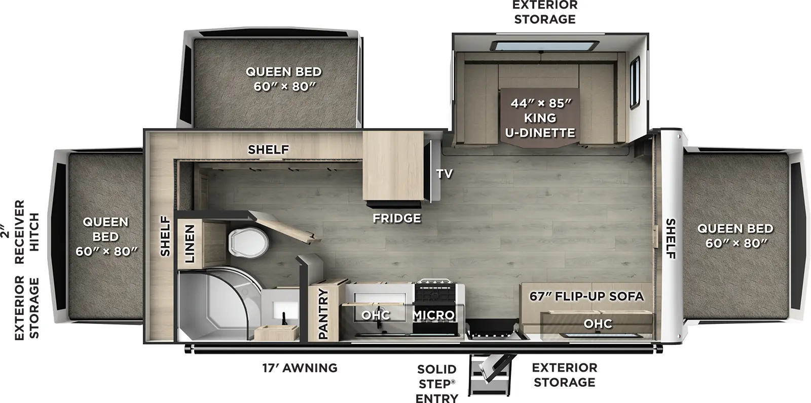 Flagstaff Shamrock 233S Floorplan